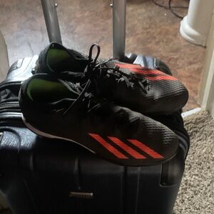 Adidas Black and Orange Athletic Shoes